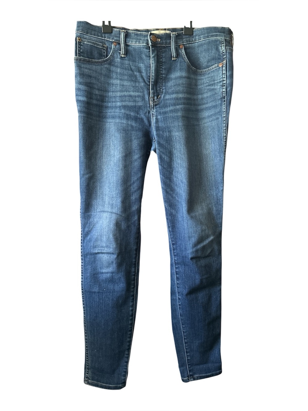 Madewell 31 Tall 10" High-Rise Skinny Jeans in Danny Wash: TENCEL™ Denim Edition